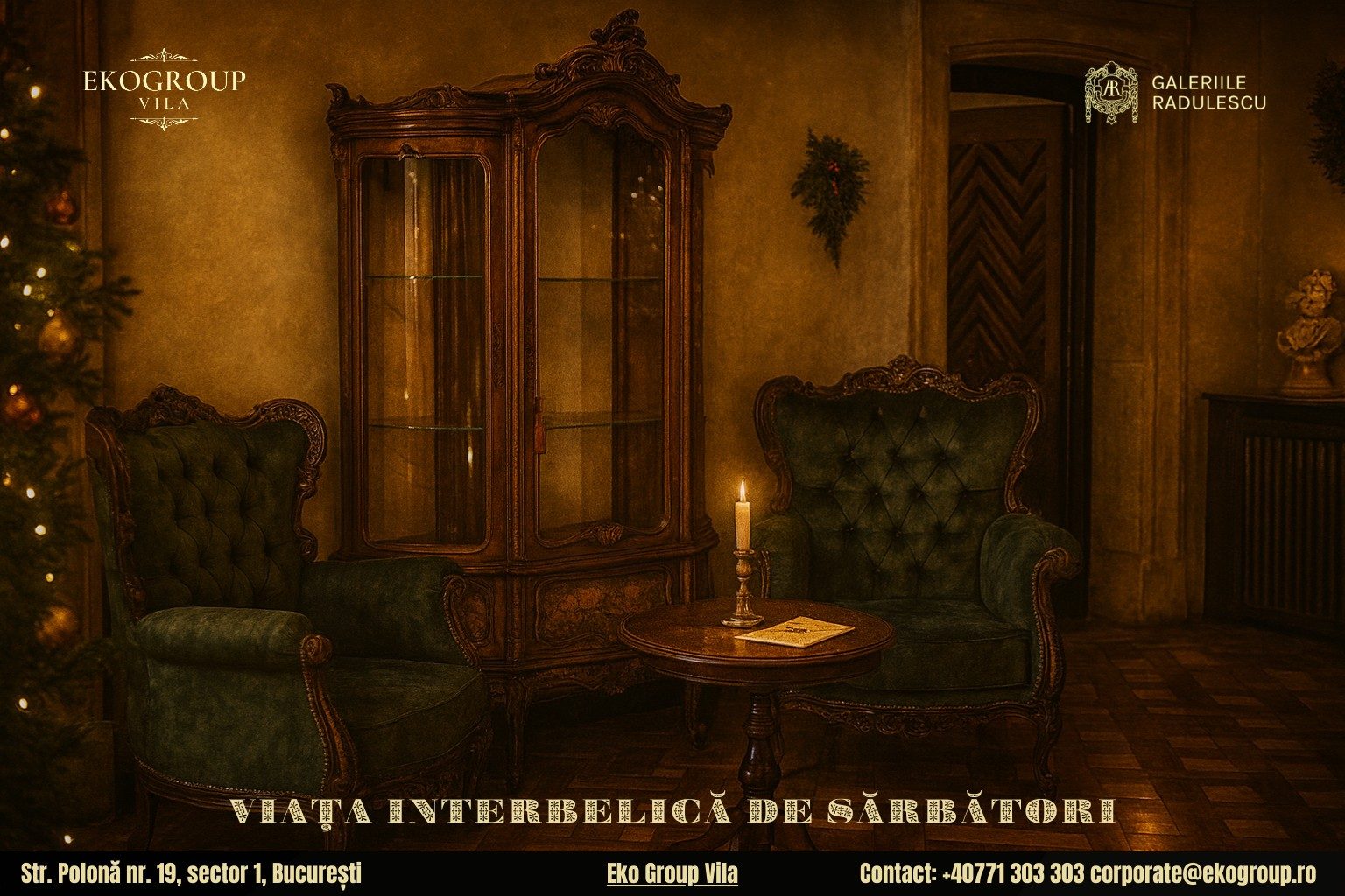 Crăciunul în România: Magia sărbătorilor de iarnă în anii ’30 la Eko Group Vila