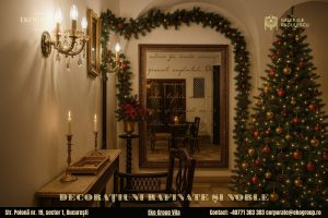 Decoratiuni de Craciun în stil interbelic: Eleganța nobiliară a Eko Group Vila în expoziția „Crăciunul anilor ’30”
